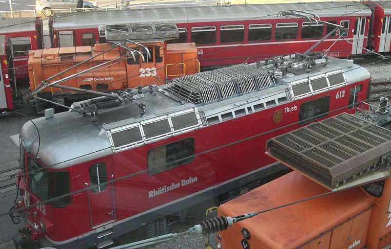 Dachpartie der Ge 4/4 II