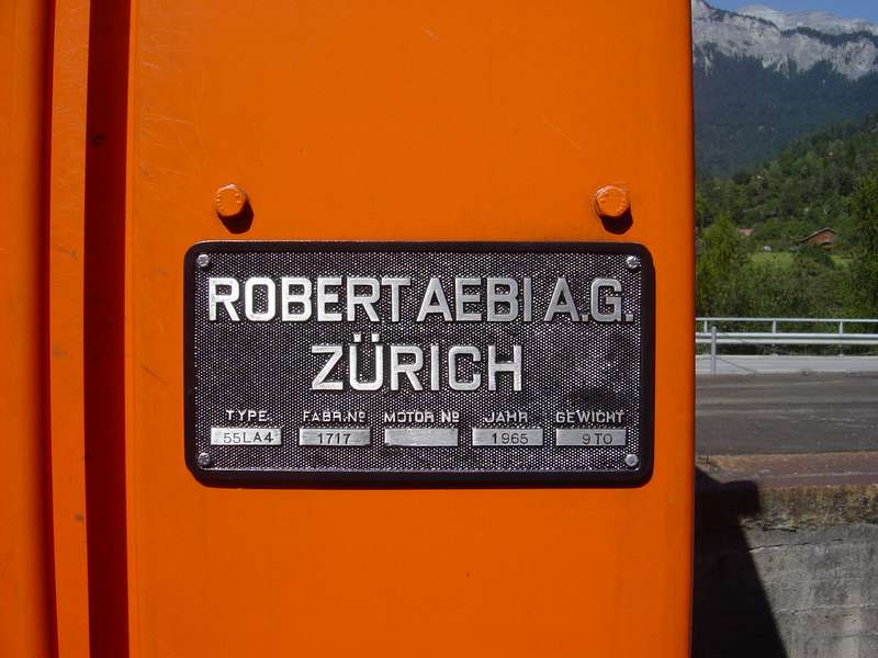 Te 2/2 Fabrikschild