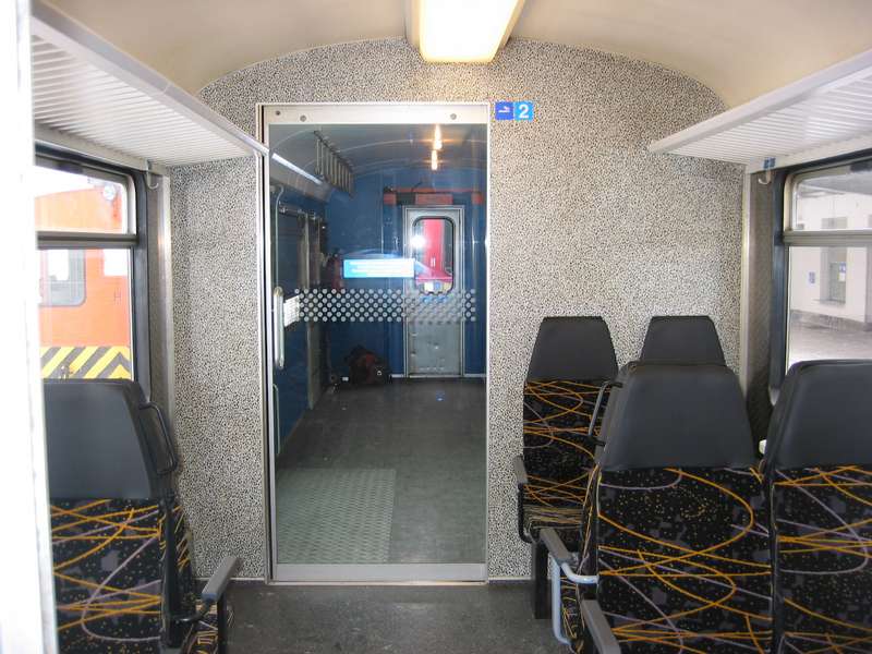 Arosa-Express Gepäckwagen Innenansicht