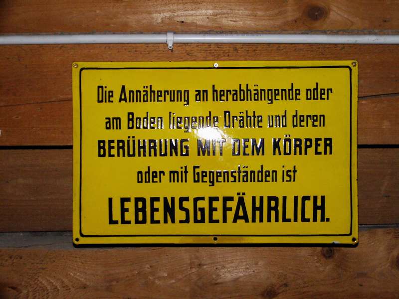 hinweisschild