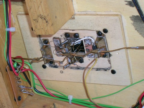 Die Stellmechanik für die Weichenlaterne