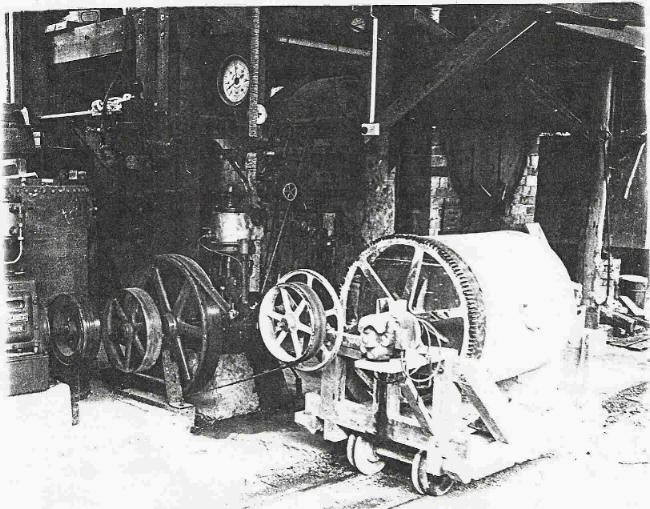 Wood_frame_Pug_mill_in_use