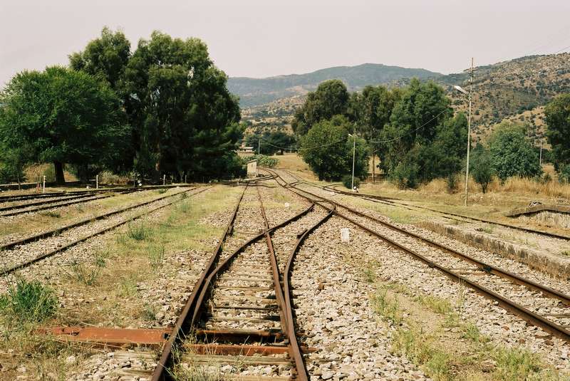 Bahnhofsgelände in Tirso