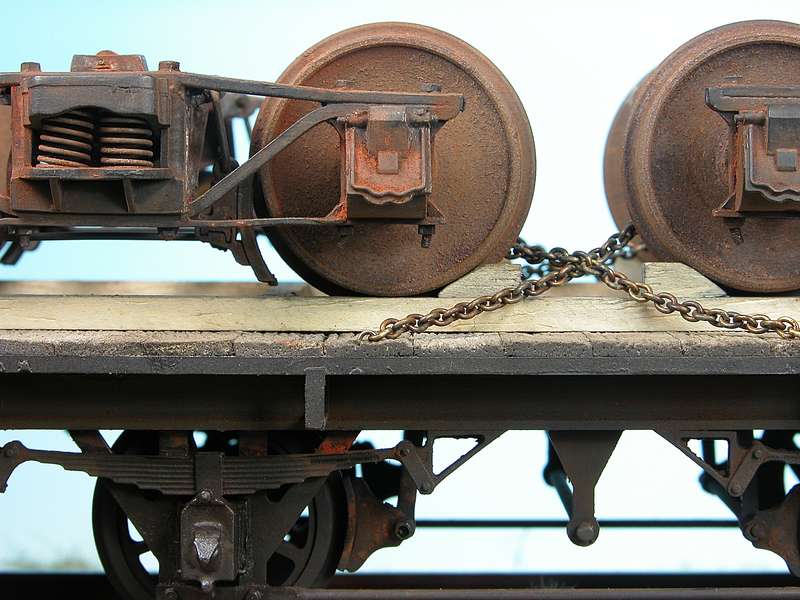 Flachwagen von Gecomodel mit Beladung