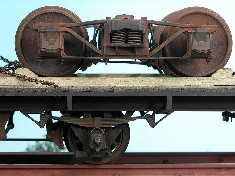Flachwagen von Gecomodel mit Beladung