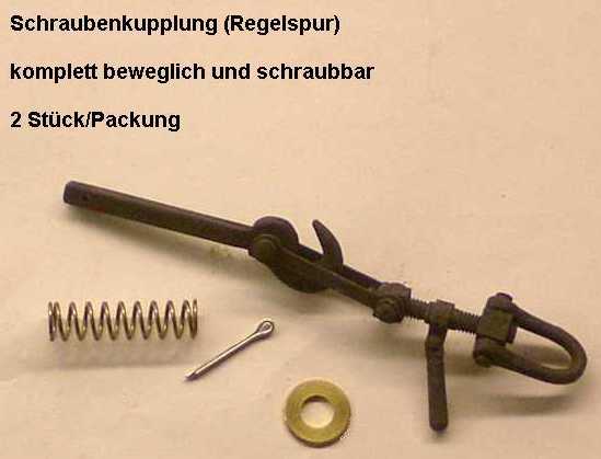 Schraubenkupplung-Regelspur