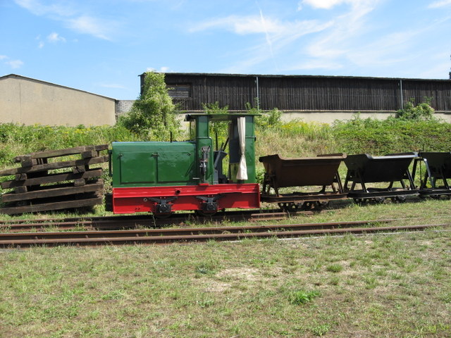 Museumsfeldbahn Leipzig-Lindenau 800 mm Kipplorenzug