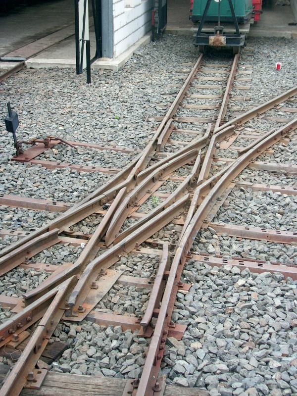 Weichen: Feldbahn-DKW