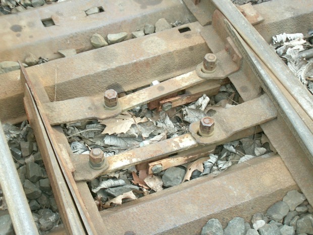 Stellschwellen an Dreiwegweiche