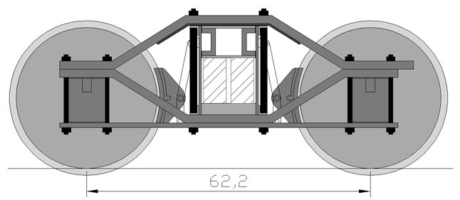 Drehgestell 1400mm