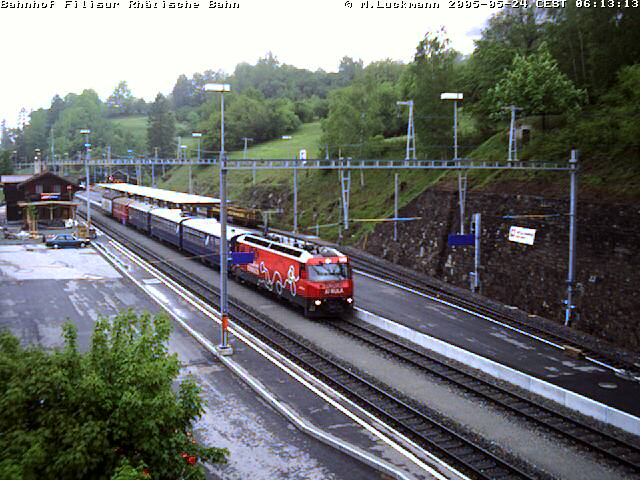 wahrscheinlich der RhB Jumbo in blau