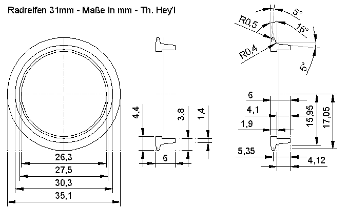 31mm-Radreifen