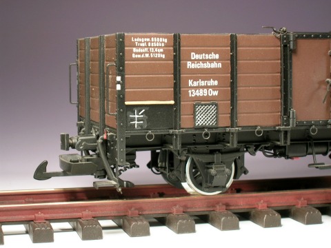 Beschriftung aus Anreibe-Buchstaben