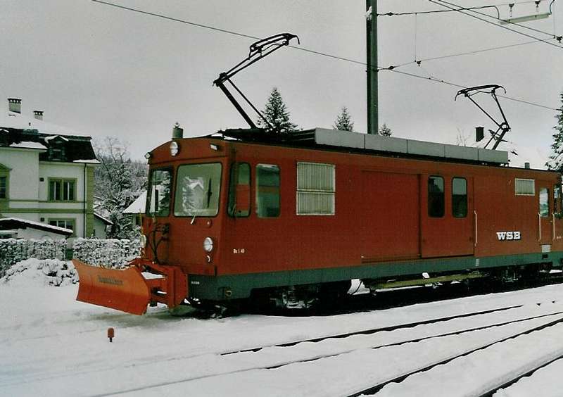 Wynen- und Suhrentalbahn De 4/4 mit Schneepflug
