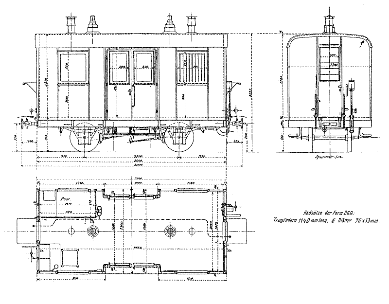 Bayerischer Meterspur-Packwagen