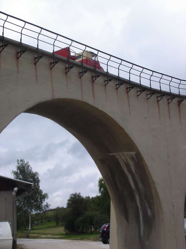 Draisine auf Viadukt 2