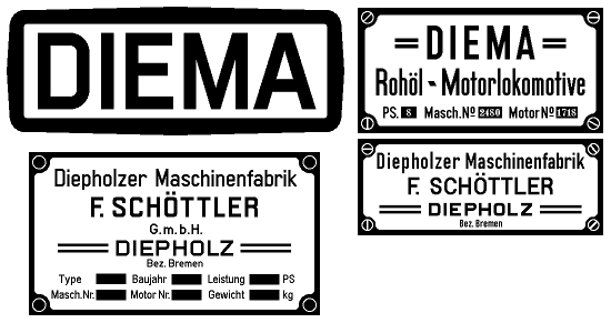 DIEMA-Schilder