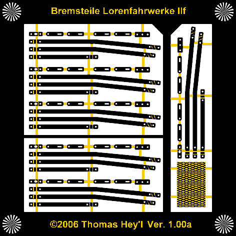 Ätzvorlage für Bremsteile