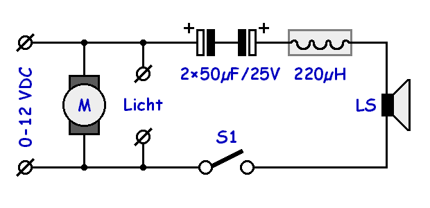 Lokschaltplan für das Ossynths-System