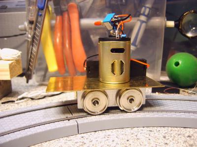 Seitenansicht auf ETS Gleis