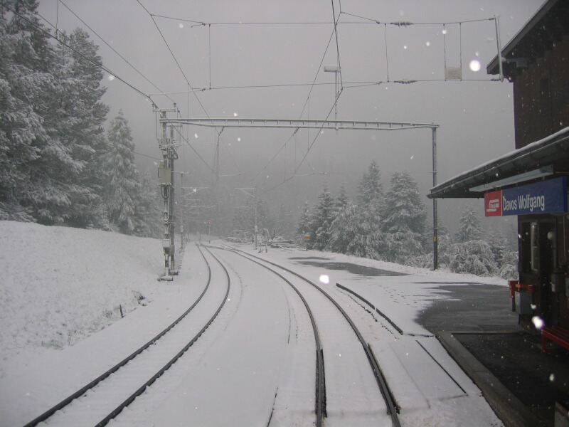 Und in Davos schneite es sogar