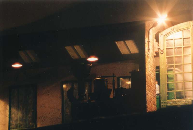 Die Wandlampe bei Nacht