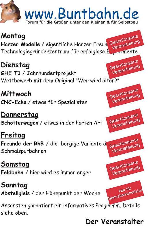 Wochenplan