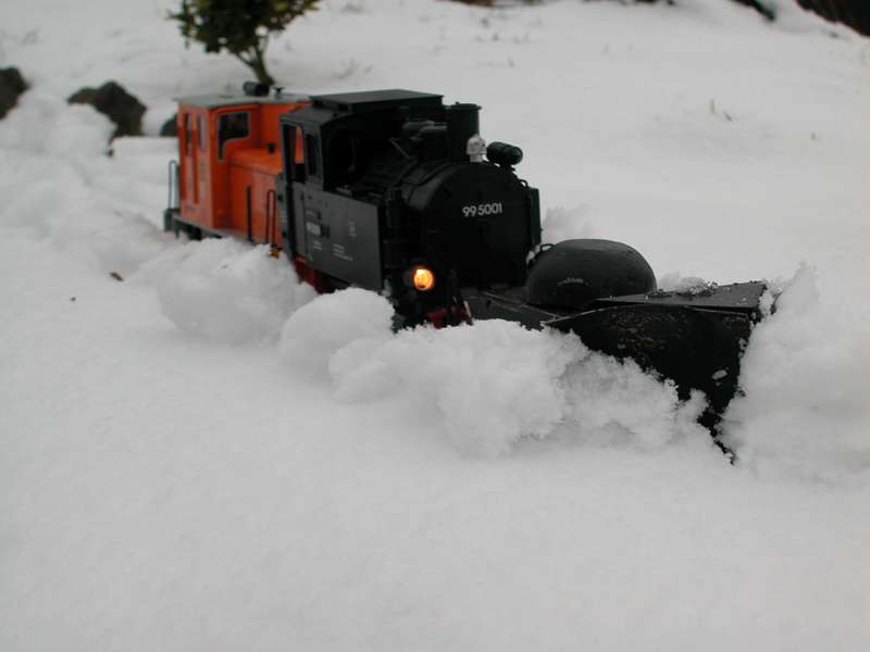 Wintereinbruch mit Eigenbauschneeflug