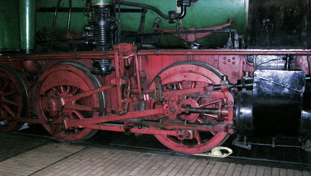 Allan'sche Steuerung an einer preußischen Güterzug-Lokomotive