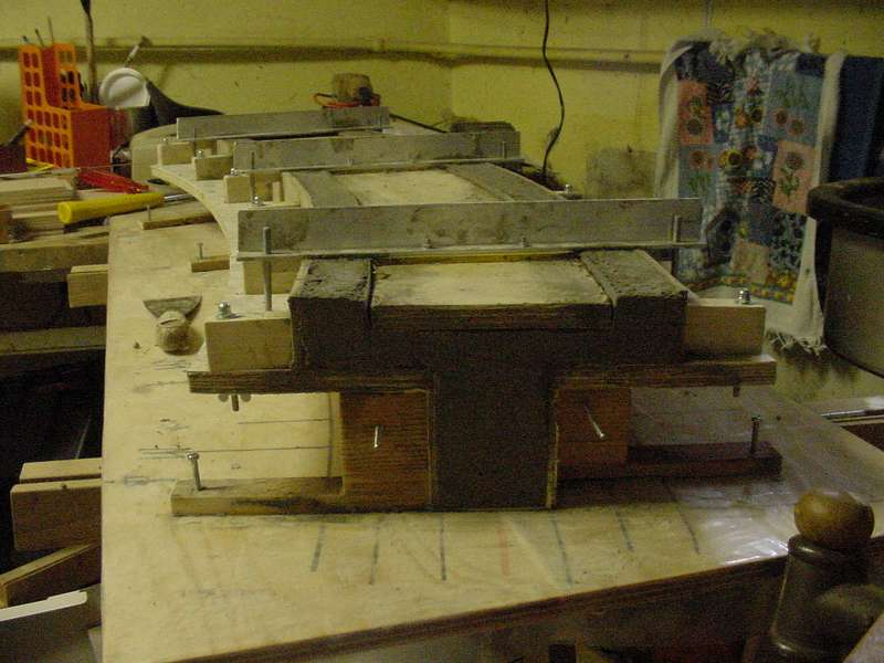 Brückenform Betonguss
