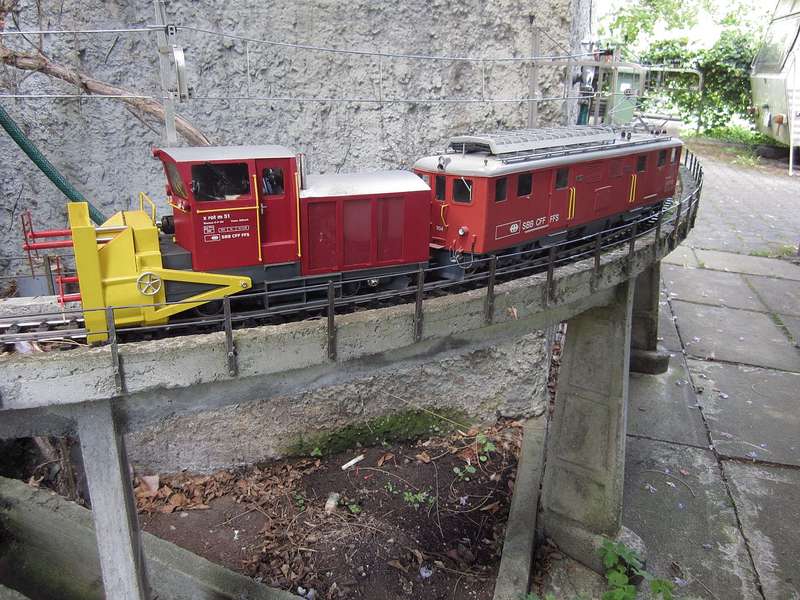 Brünigbahn-Schneeschleuder Profil-Messfahrt 1