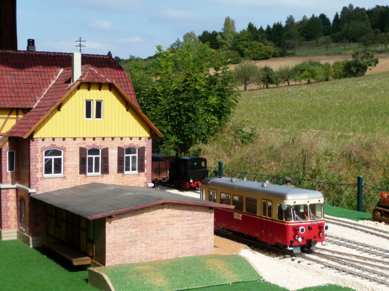Fertig geschottert, erster Betrieb