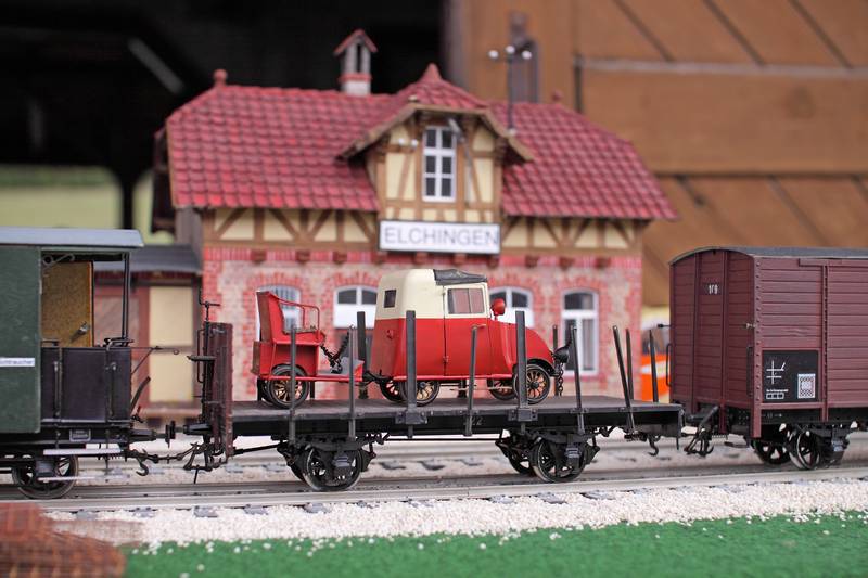 Elchingen mit Rungenwagen und Drasine