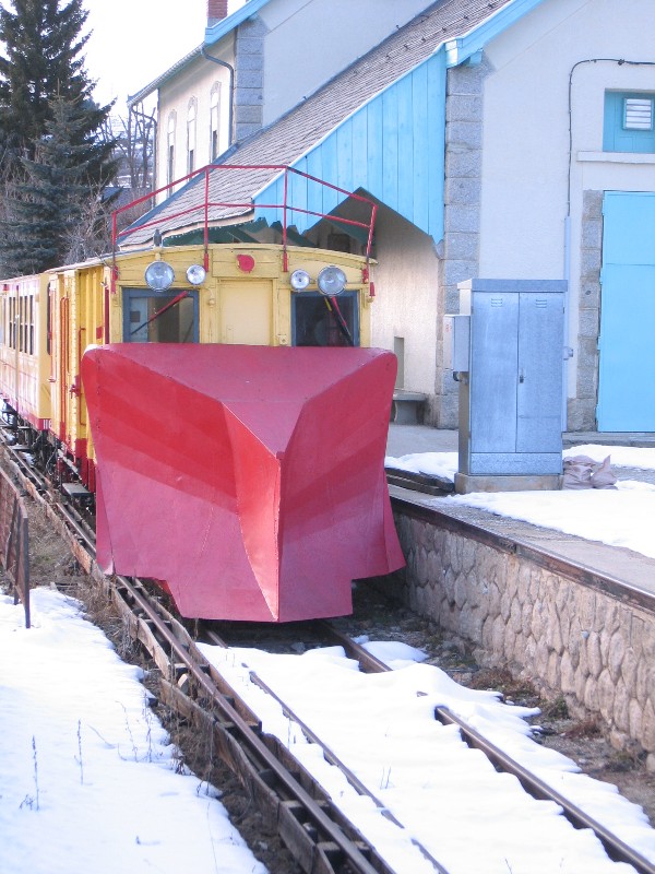 Schneepflug in Montlouis.