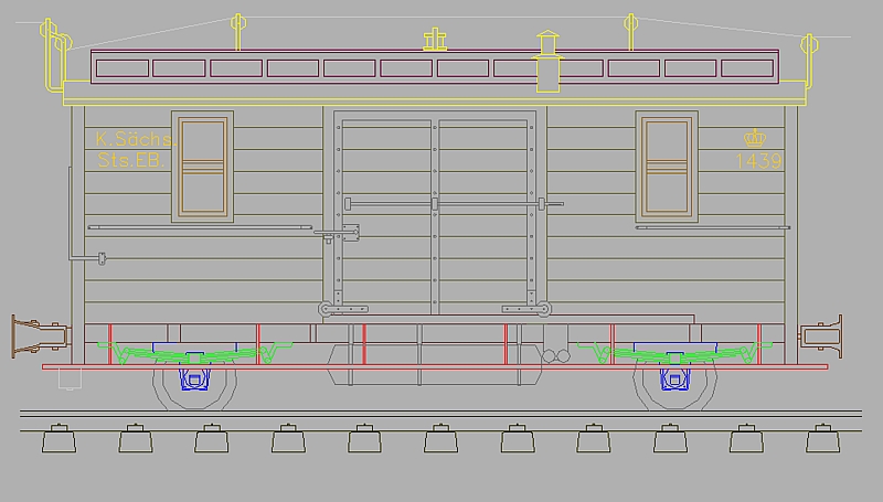 2 achsig. Packwagen