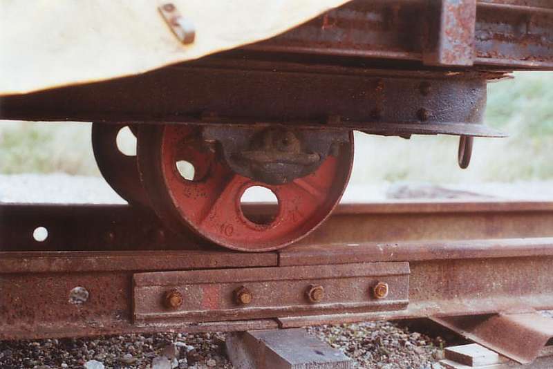 Feldbahnrad im Detail