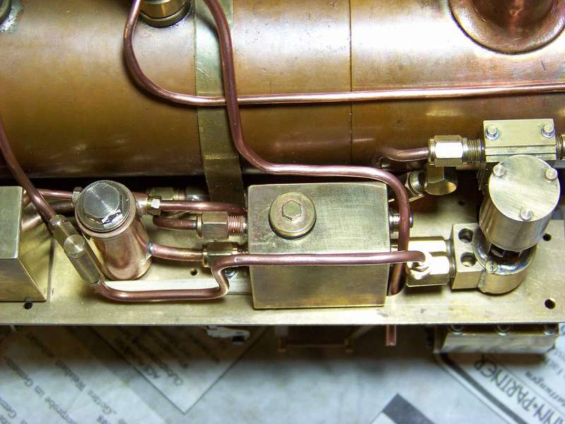 Von oben mit Pumpe