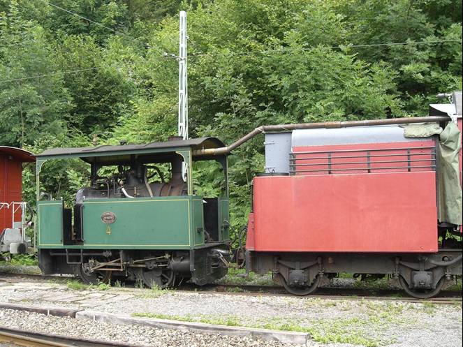 Blonay-Chamby Lok Rimini als Dampfspender.