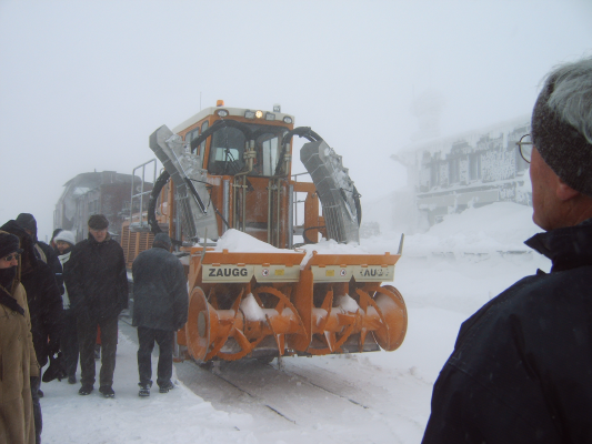 Schneeschleuder auf dem Brocken