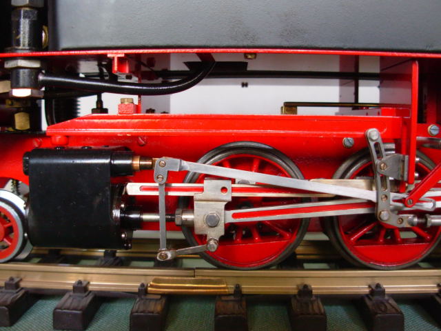 Harzquerbahn Lok 99222, Detailansicht Triebwek
