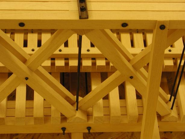 Fachwerk Clearcreek-Bruecke seitlich