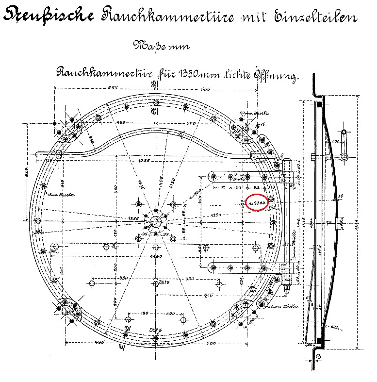 Preußische Rauchkammertür