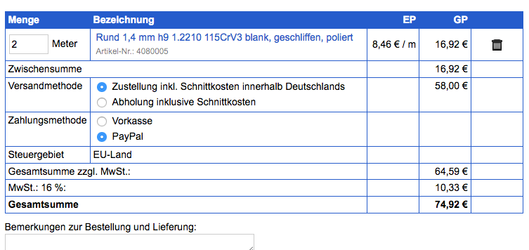 Mindermengenzuschlag