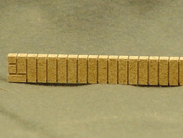 Rollschicht für Mauerkrone