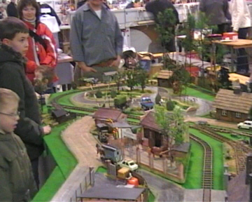 4. Modellbahnmesse Dresden-Spreewaldbahn mit beweglichen Figuren