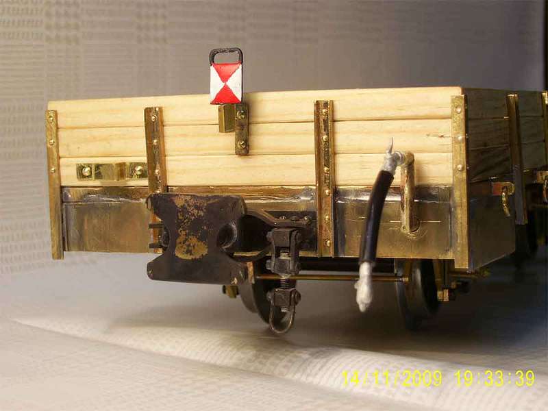heckansicht mit Eigenbaubalancier, Bremsschlauch und Schlussscheibenhalter