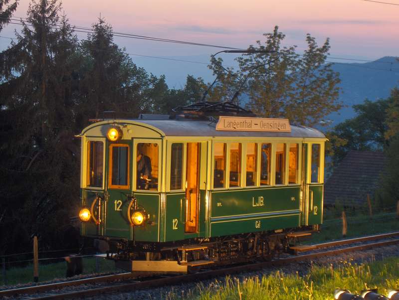 Nachtfotoparade Triebwagen 12