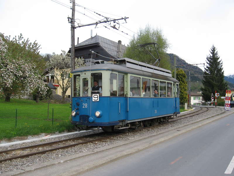 Talfahrt mit Tram