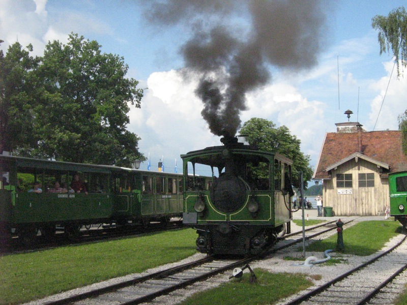 Chiemseebahn-Lok:Wasserfassen_4699