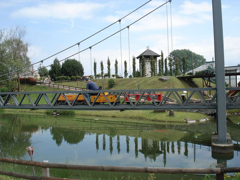 Auf der Hängebrücke
